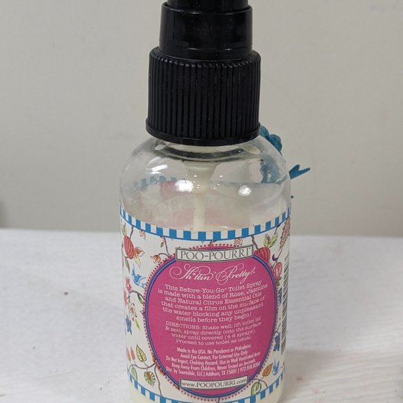 Poo Pourri Shittin' Pretty! Blossom Before You Go Toilet Spray 2 oz 50% full - Picture 2 of 7